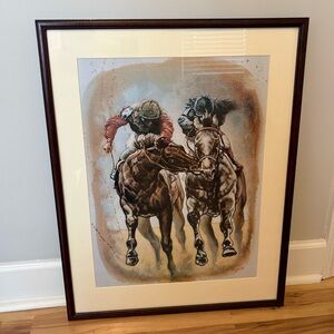 Framed Racehorse Wall Art by Bryant 81